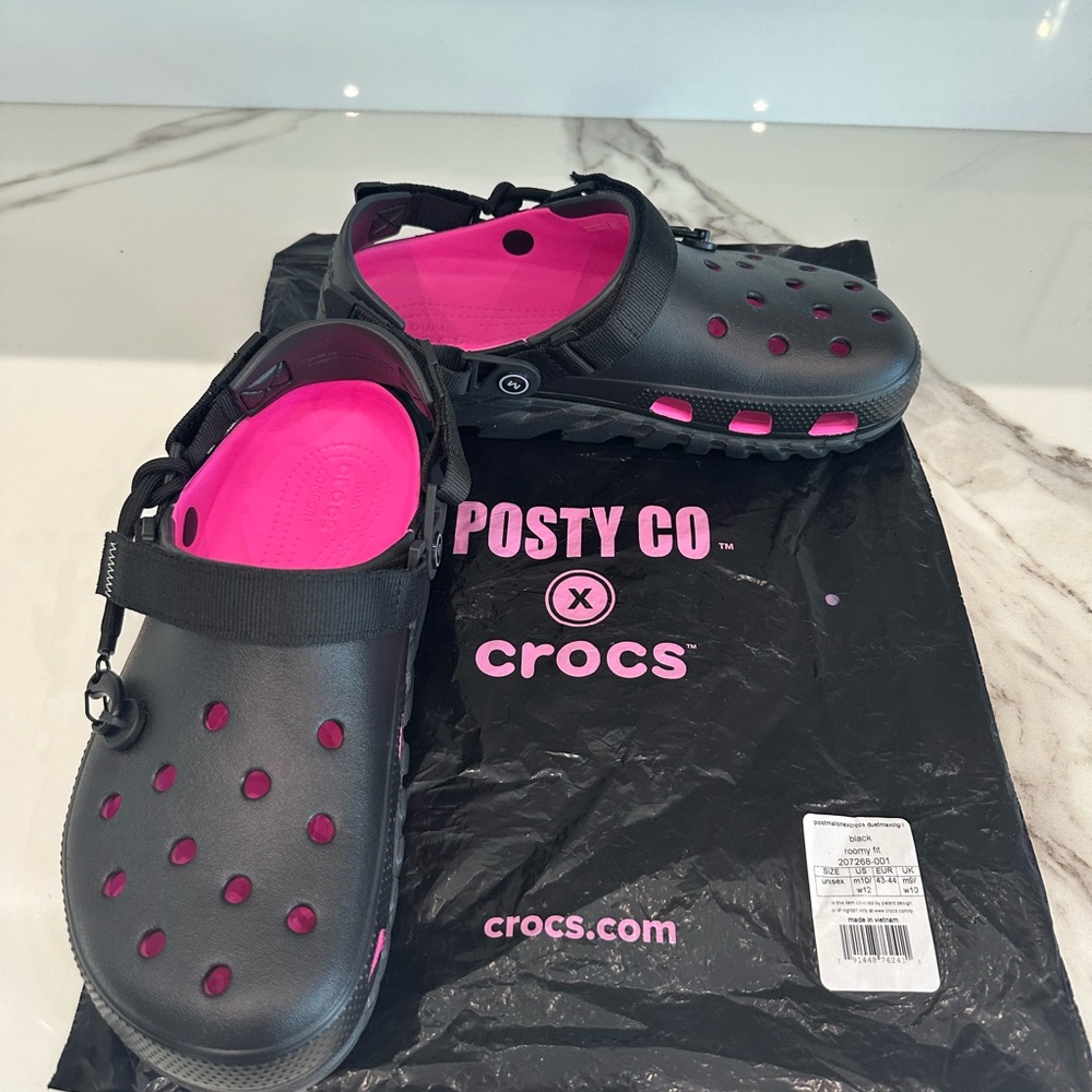 Post Malone crocs, men’s size 10 women’s size 12